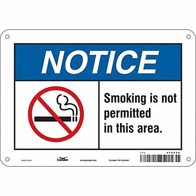 Safety Sign 7 in x 10 in Polyethylene