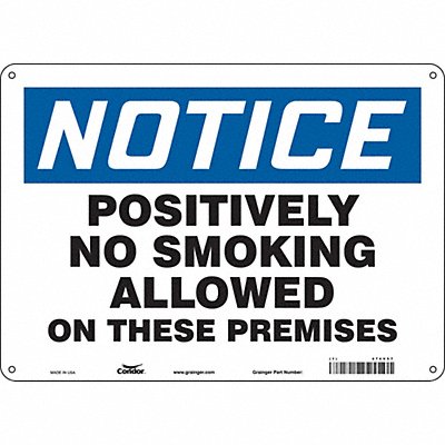Safety Sign 10 in x 14 in Polyethylene