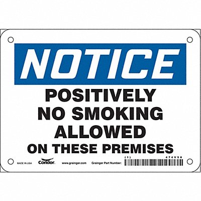 Safety Sign 5 in x 7 in Vinyl