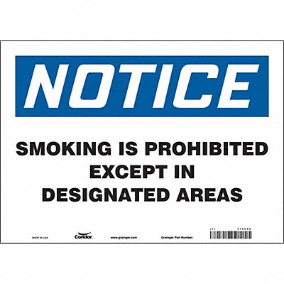 Safety Sign 10 in x 14 in Vinyl