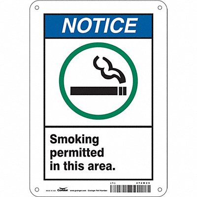 Safety Sign 10 inx7 in Polyethylene