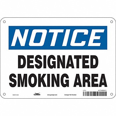 Safety Sign 7 in x 10 in Polyethylene