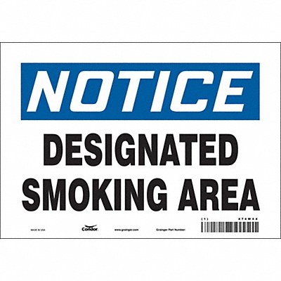 Safety Sign 7 in x 10 in Vinyl
