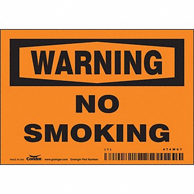 Safety Sign 3.5in x 5in Vinyl