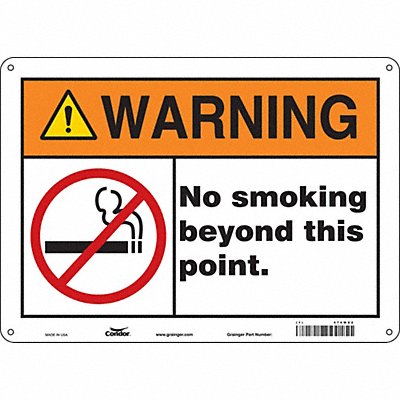Safety Sign 10 in x 14 in Polyethylene