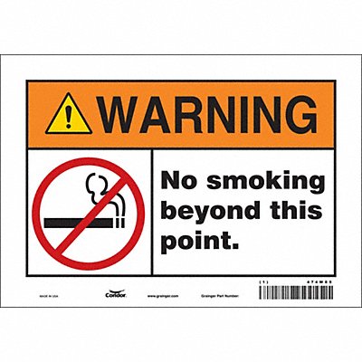 Safety Sign 7 in x 10 in Vinyl