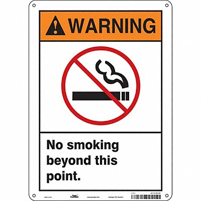 Safety Sign 14 in x 10 in Polyethylene