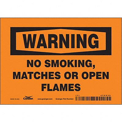 Safety Sign 5 in x 7 in Vinyl