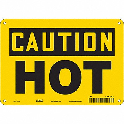 Danger Sign 7 in x 10 in Aluminum