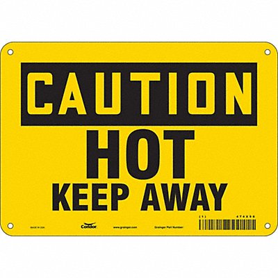 Safety Sign 7 inx10 in Polyethylene