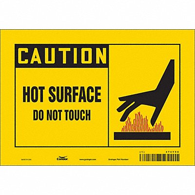 Safety Sign 7 inx10 in Vinyl