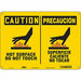 Safety Sign 10 inx14 in Polyethylene