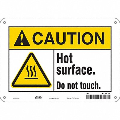 Safety Sign 7 inx10 in Polyethylene