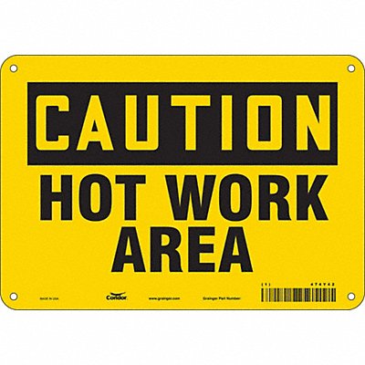 Danger Sign 7 in x 10 in Aluminum