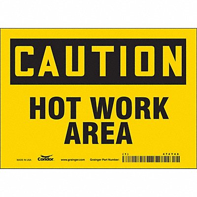 Safety Sign 5 inx7 in Vinyl