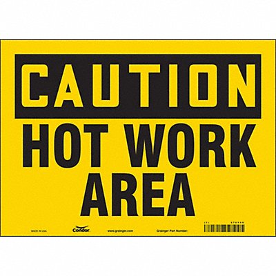 Safety Sign 10 inx14 in Vinyl