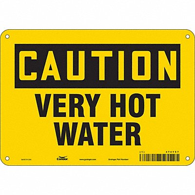 Danger Sign 7 in x 10 in Aluminum
