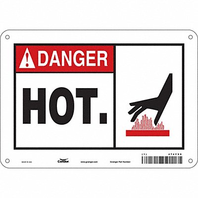 Safety Sign 7 inx10 in Polyethylene