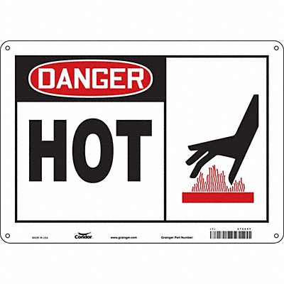 Safety Sign 10 inx14 in Aluminum