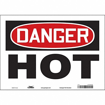 Safety Sign 10 inx14 in Vinyl