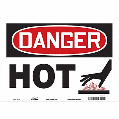Safety Sign 10 inx14 in Vinyl