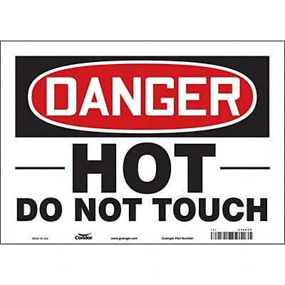 Safety Sign 10 in x 14 in Vinyl