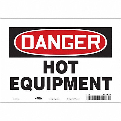 Safety Sign 7 inx10 in Vinyl