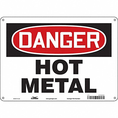 Safety Sign 10 inx14 in Aluminum