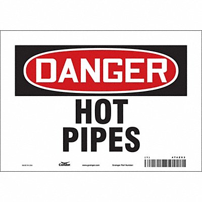 Safety Sign 7 in x 10 in Vinyl