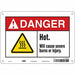 Safety Sign 7 in x 10 in Polyethylene