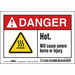 Safety Sign 3 1/2 inx5 in Vinyl
