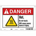 Safety Sign 7 in x 10 in Polyethylene