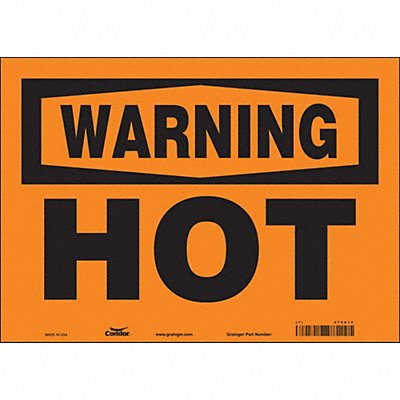 Safety Sign 10 in x 14 in Vinyl