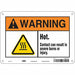 Safety Sign 7 inx10 in Polyethylene