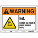 Safety Sign 10 inx14 in Polyethylene