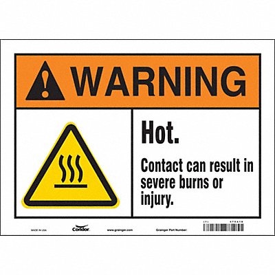 Safety Sign 10 in x 14 in Vinyl