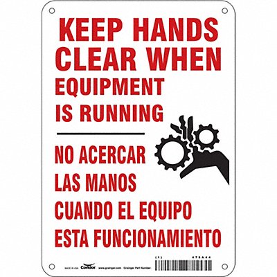 Safety Sign 10 inx7 in Aluminum