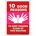 Safety Sign 10 inx7 in Aluminum