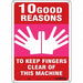 Safety Sign 14 inx10 in Aluminum