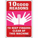 Safety Sign 14 inx10 in Polyethylene