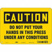 Safety Sign 7 in x 10 in Aluminum