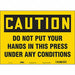 Safety Sign 10 inx14 in Vinyl