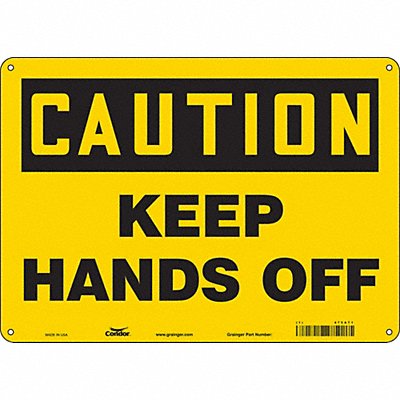 Safety Sign 10 in x 14 in Aluminum