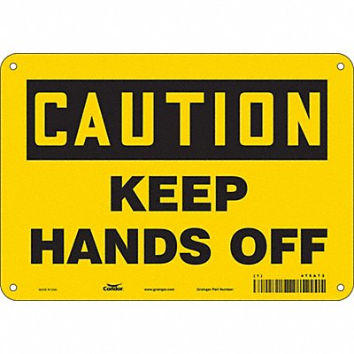 Safety Sign 7 inx10 in Polyethylene