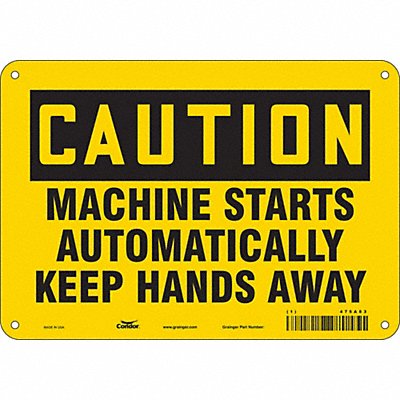 Safety Sign 7 in x 10 in Aluminum