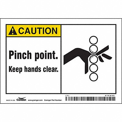 Safety Sign 3 1/2 inx5 in Vinyl