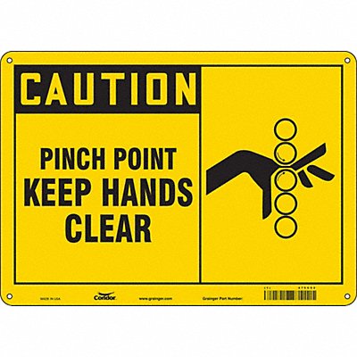 Safety Sign 10 inx14 in Polyethylene