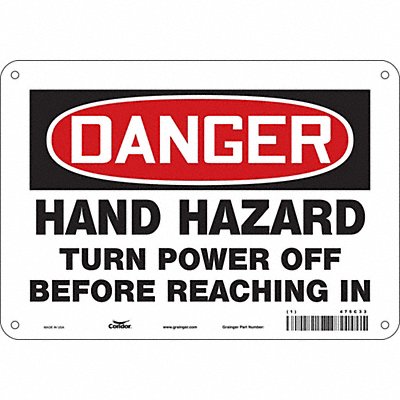 Safety Sign 7 inx10 in Vinyl