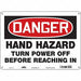 Safety Sign 10 in x 14 in Polyethylene