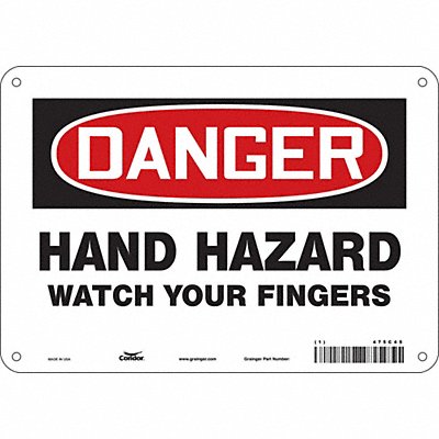 Safety Sign 7 inx10 in Polyethylene